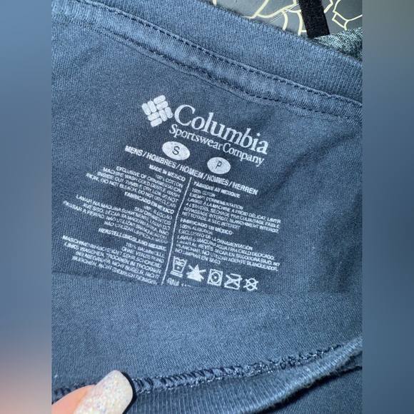 Columbia PFG Unisex Dark Blue Short Sleeve Tee, small - Picture 3 of 3